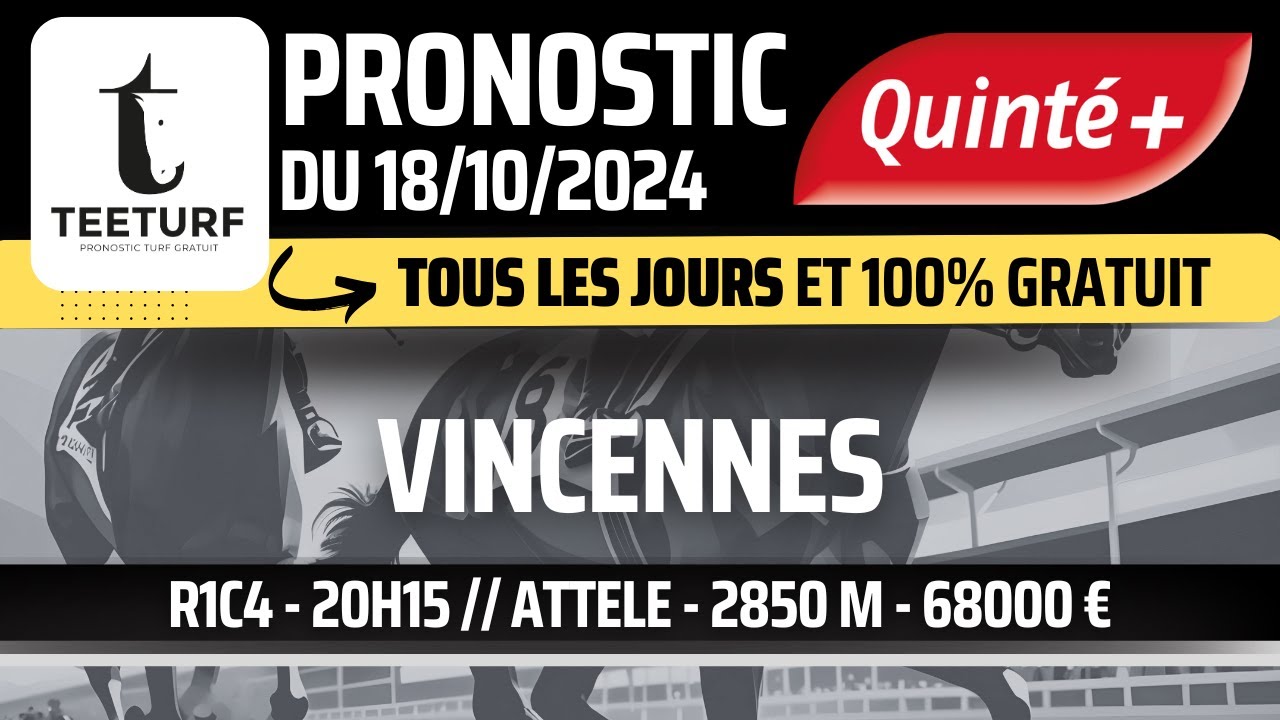 découvrez nos pronostics pour le quinté du 18 octobre ! analyse des chevaux, conseils de paris et dernières tendances pour maximiser vos gains. ne manquez pas nos astuces exclusives pour ce jour clé des courses !